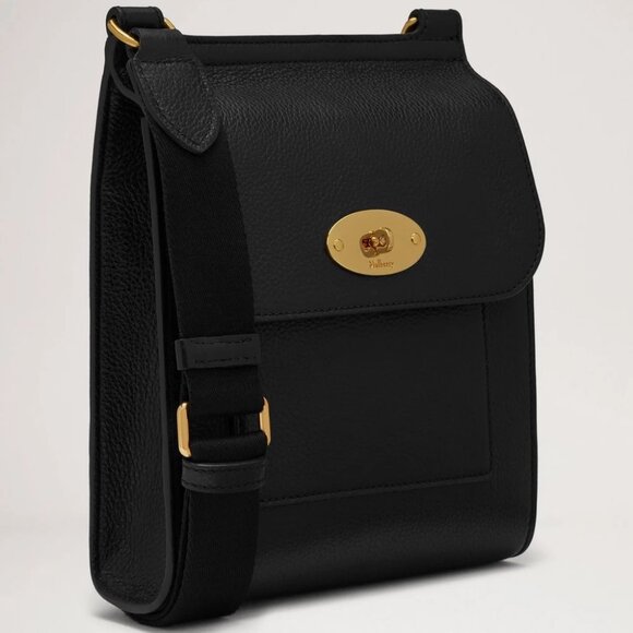 Mulberry Small Antony - Black Small Classic Grain - Picture 3 of 12